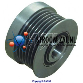  6-Groove Clutch Pulley voor bosch dynamo's